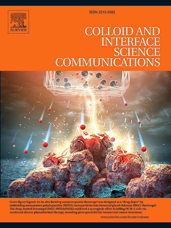 Go to journal home page - Colloid and Interface Science Communications